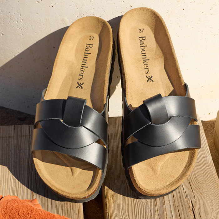 Sandalia BABUNKERS NEGRO