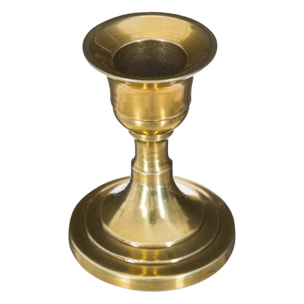 Bougeoir métal doré H7,5cm