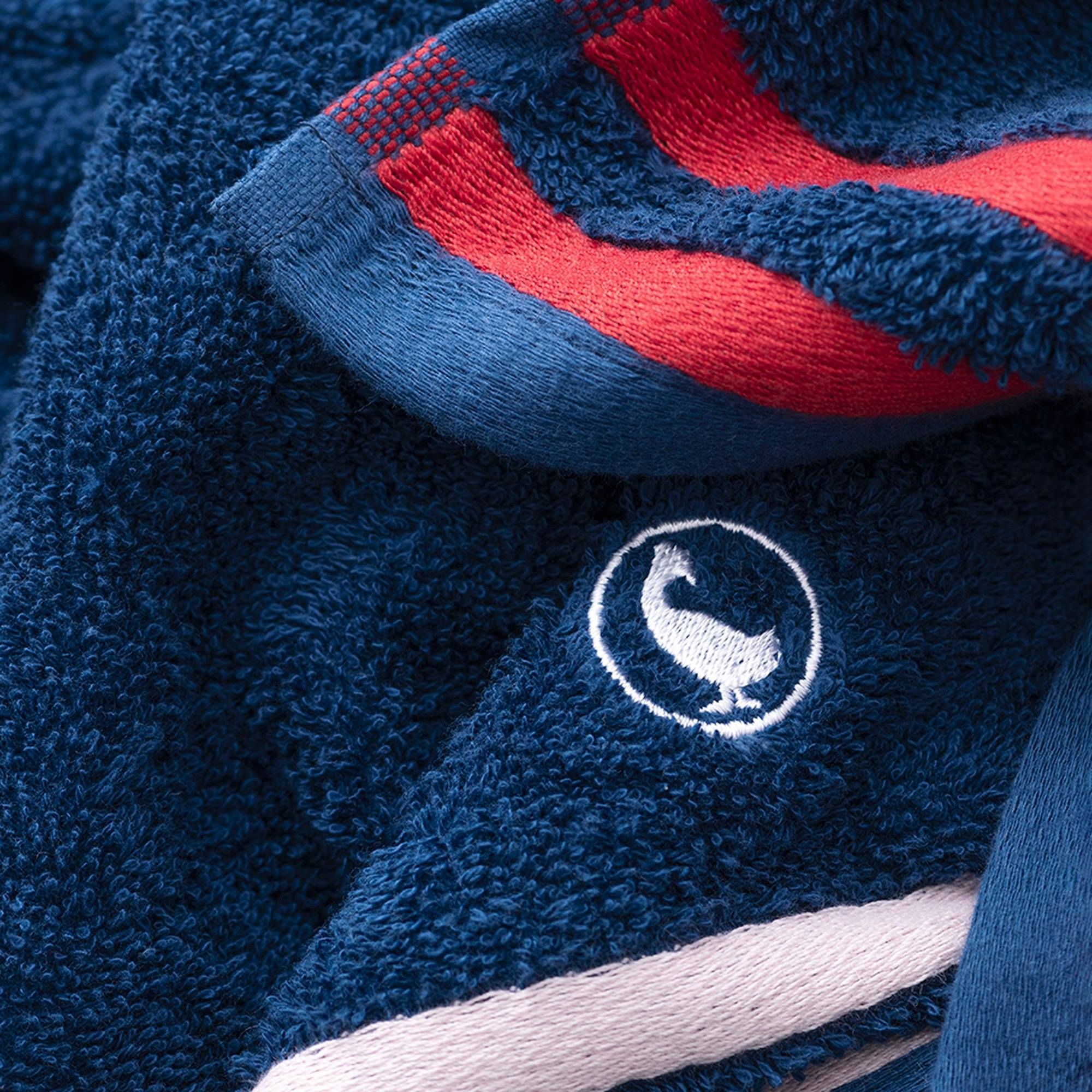 Set de 3 toallas de ducha en color azul marino 70x140cm 100% algodón 500gsm el ganso