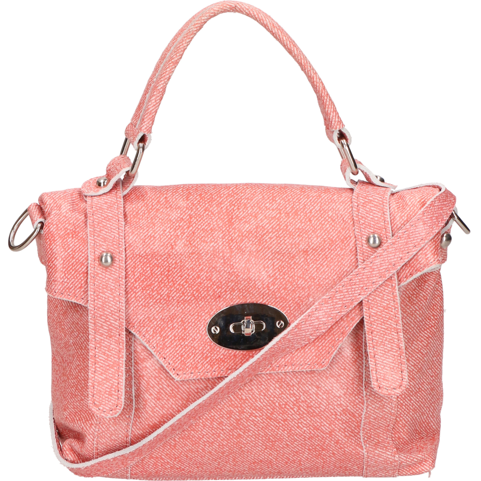 Borsa a mano  da donna In Vera pelle Made in Italy 25x17x6 cm