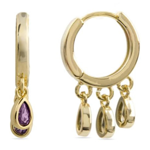 Pendientes Lux by Lux acabadoss en oro 18k