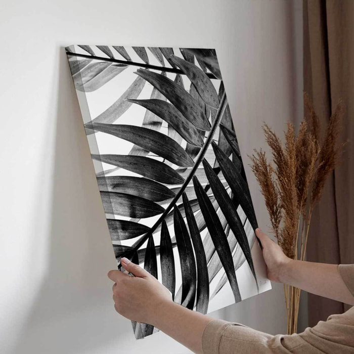 Tableau fleurs Palmier minimaliste | Affiche photo déco Hexoa Toile imprimée