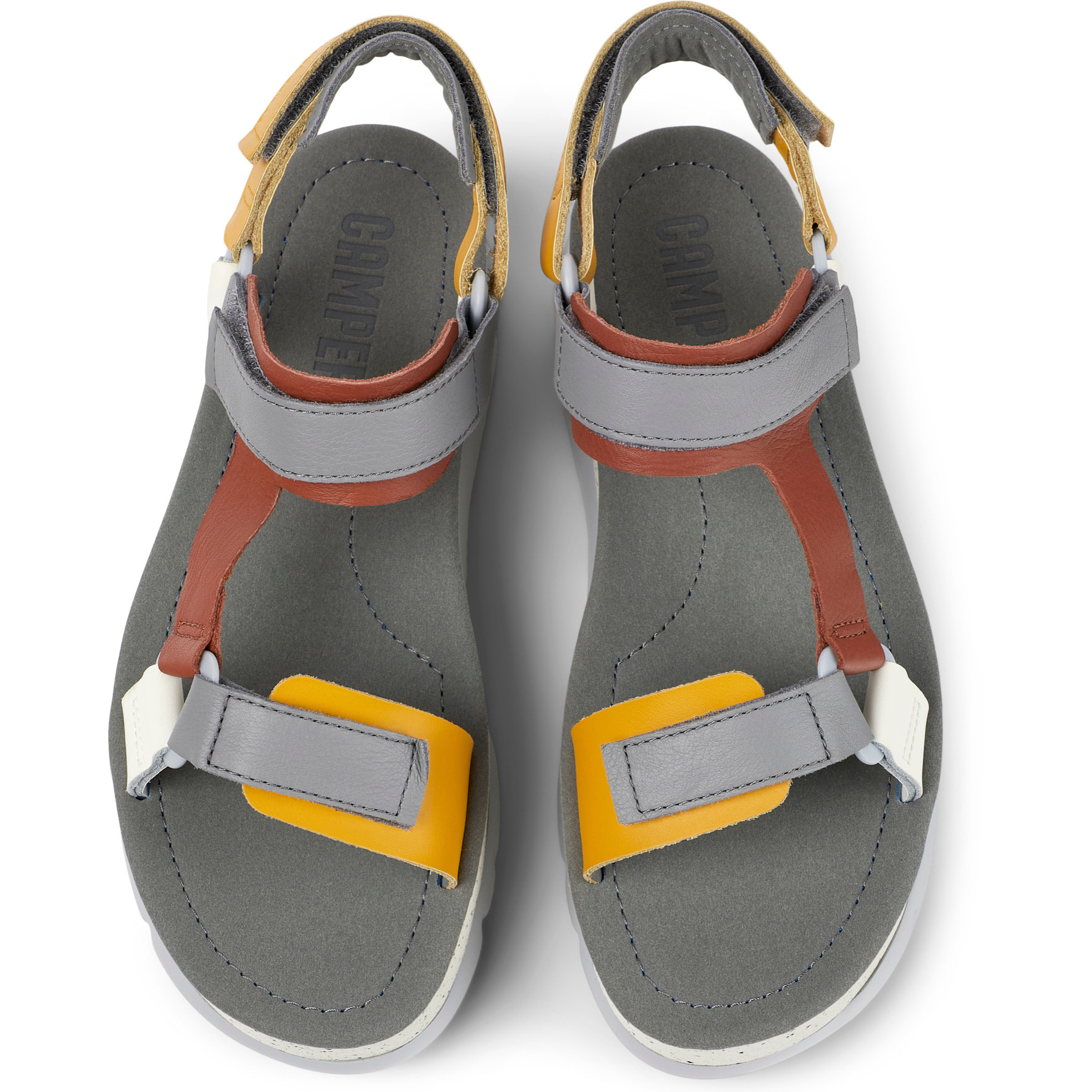 Sandalias - CAMPER Oruga Up - Multicolor - Cuero liso
