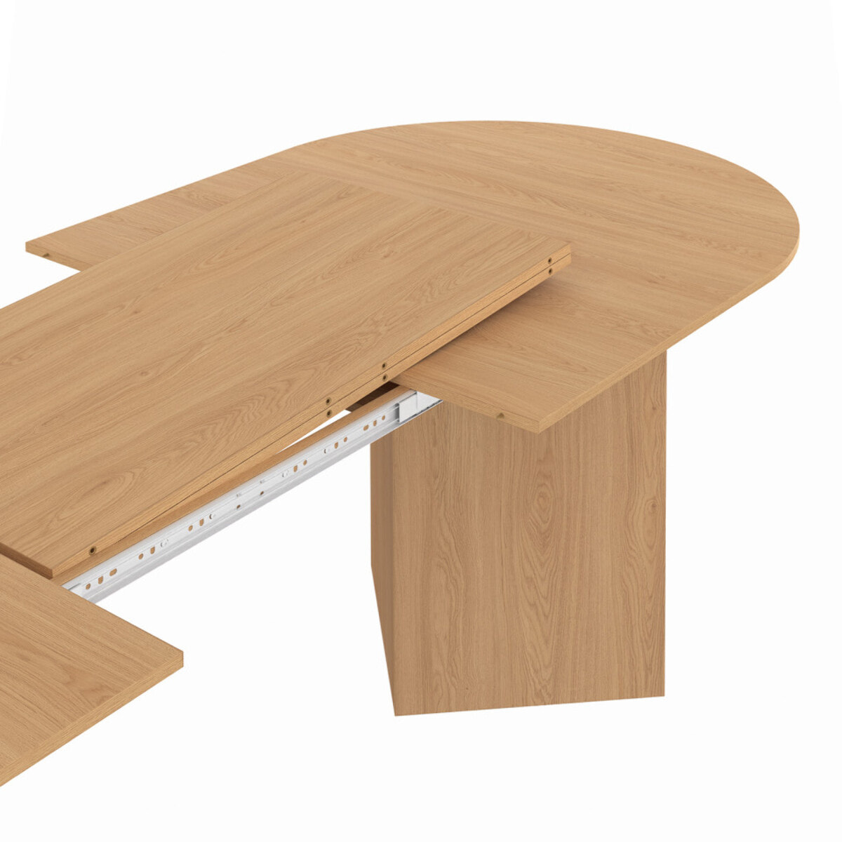 Table à manger extensible Gabin 200-300cm effet hêtre