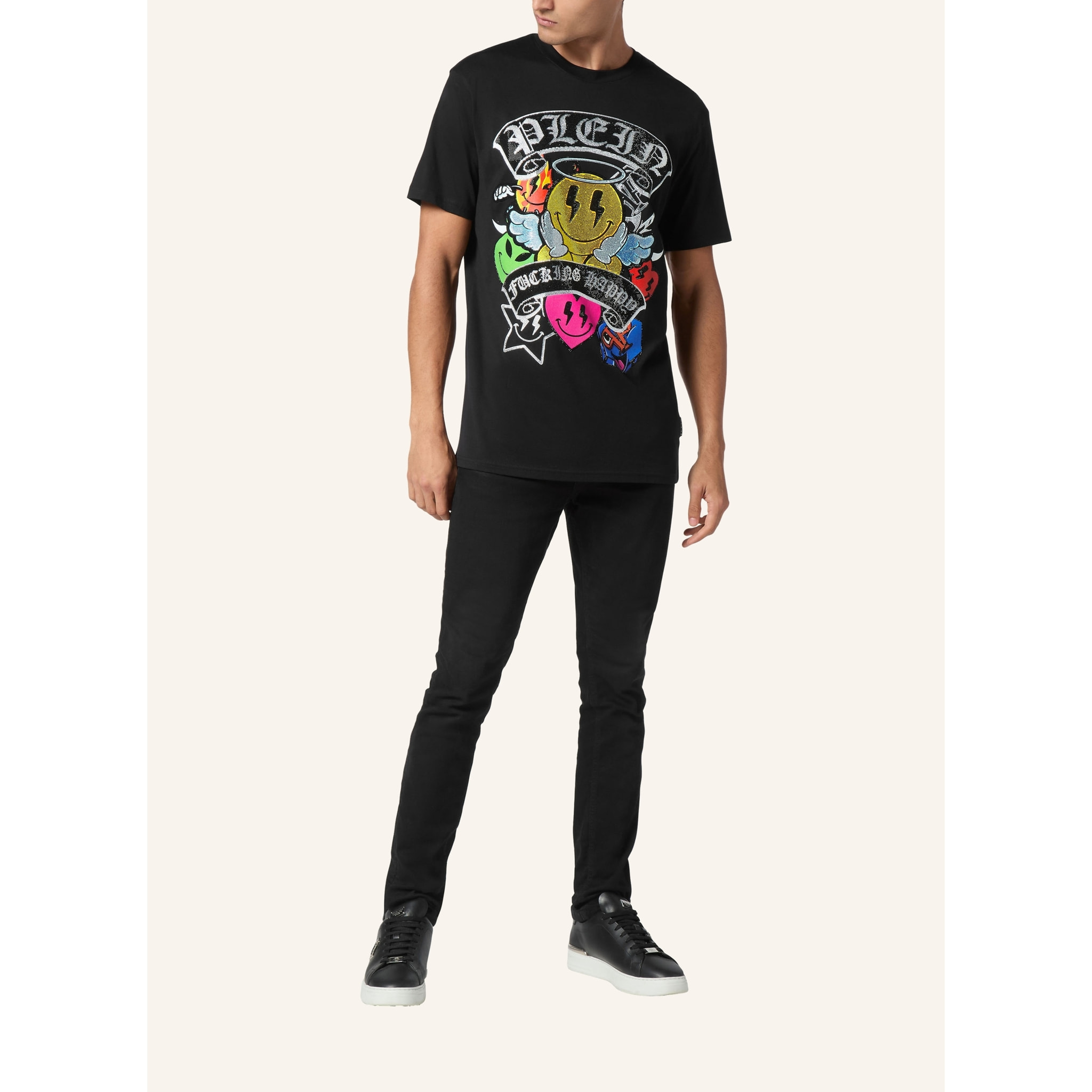 PHILIPP PLEIN Maglietta a girocollo SMILE