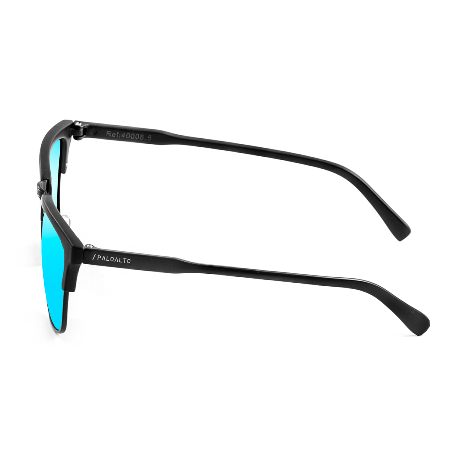 Gafas de sol PALO ALTO BOSTON - Negro mate / Revo azul cielo
