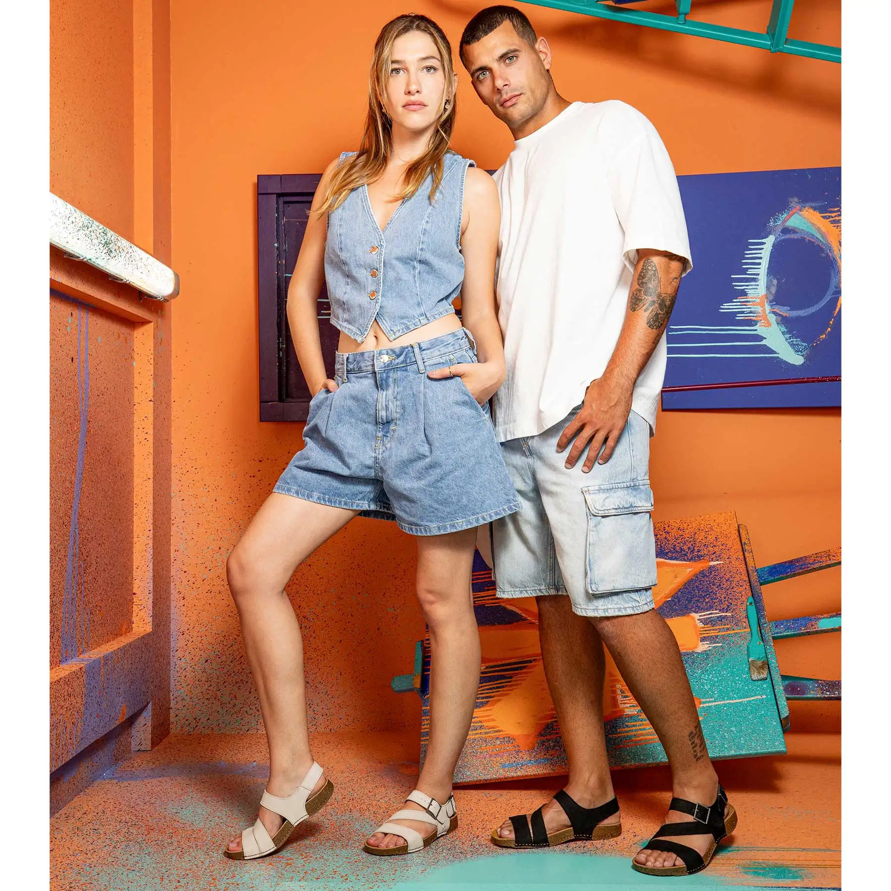 Sandalias 0999 NOBUCK BONE/ I BREATHE color Bone