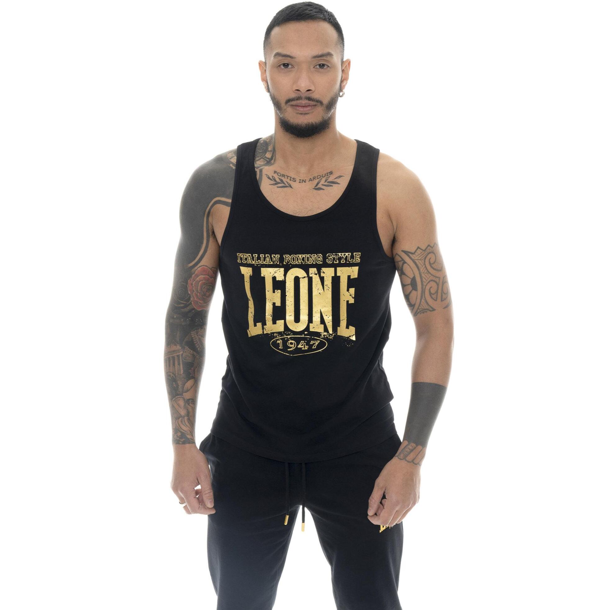 Canotta da uomo in cotone elasticizzato Leone Boxing Legend