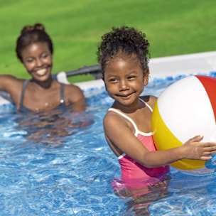 Bestway Piscine hors sol tubulaire ronde Bestway Steel Pro Max 305 x 76 cm gris clair