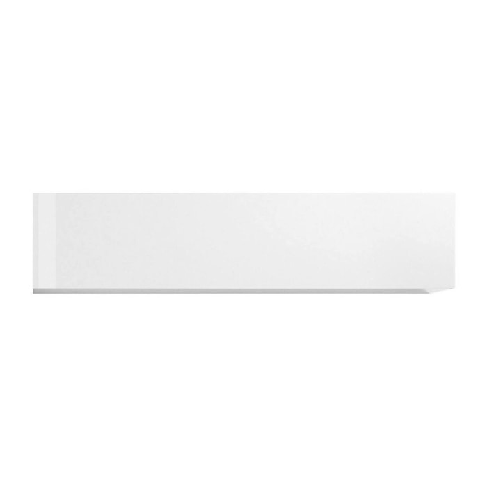 Mobile pensile Anette, Armadio multiuso, Mobiletto a muro, 100% Made in Italy, cm 180x30h40, Bianco lucido