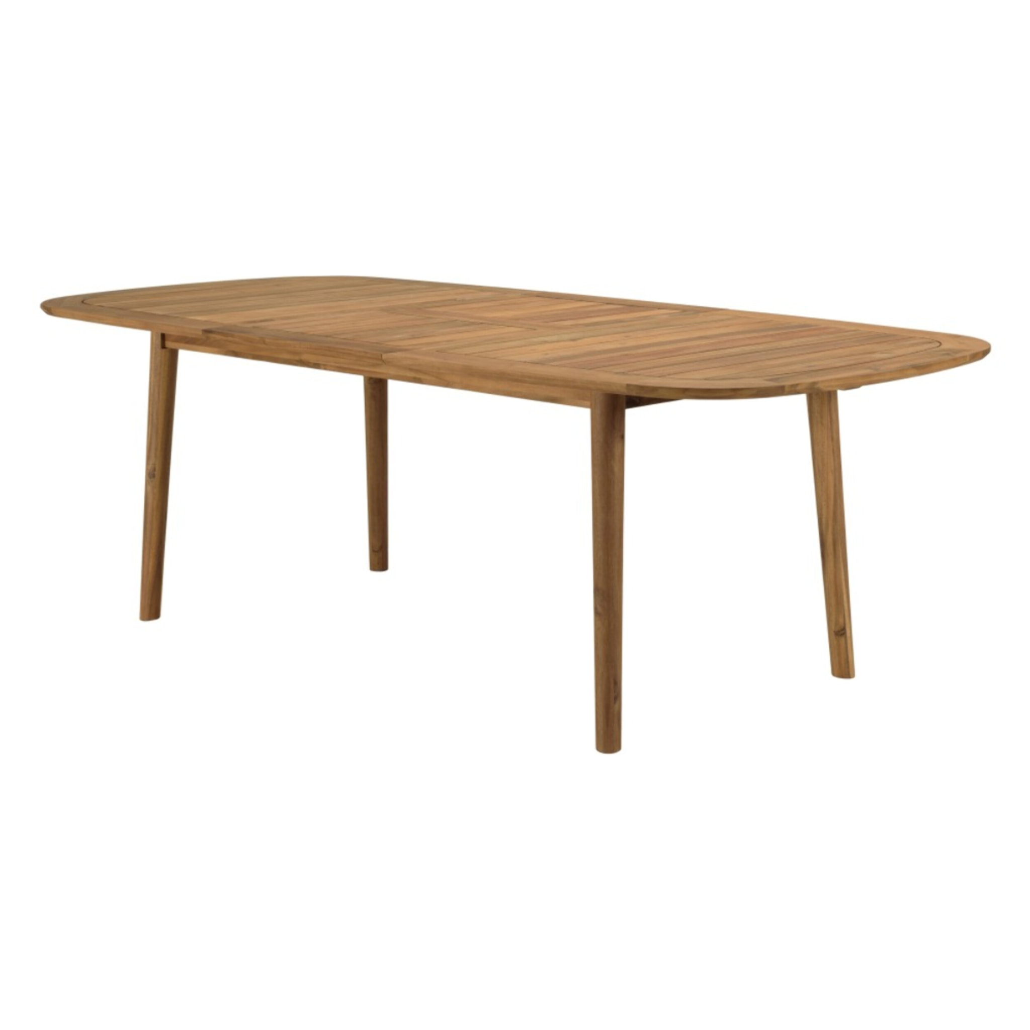 VICK - Table de jardin extensible en acacia huilé 180/240x110cm