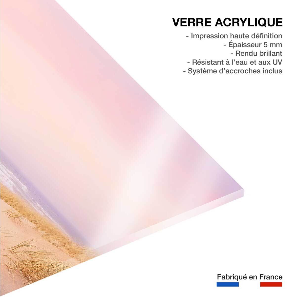 Tableau mer et plage bon temps sur la plage  Tableau plexiglas