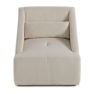 Onyx - fauteuil - en velours côtelé - Beige