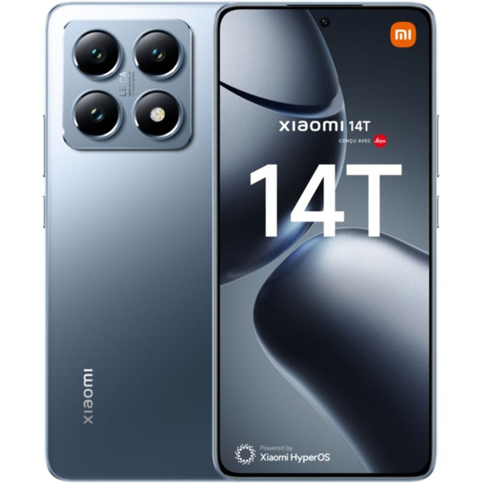 Smartphone XIAOMI 14T concu avec Leica Bleu 256Go