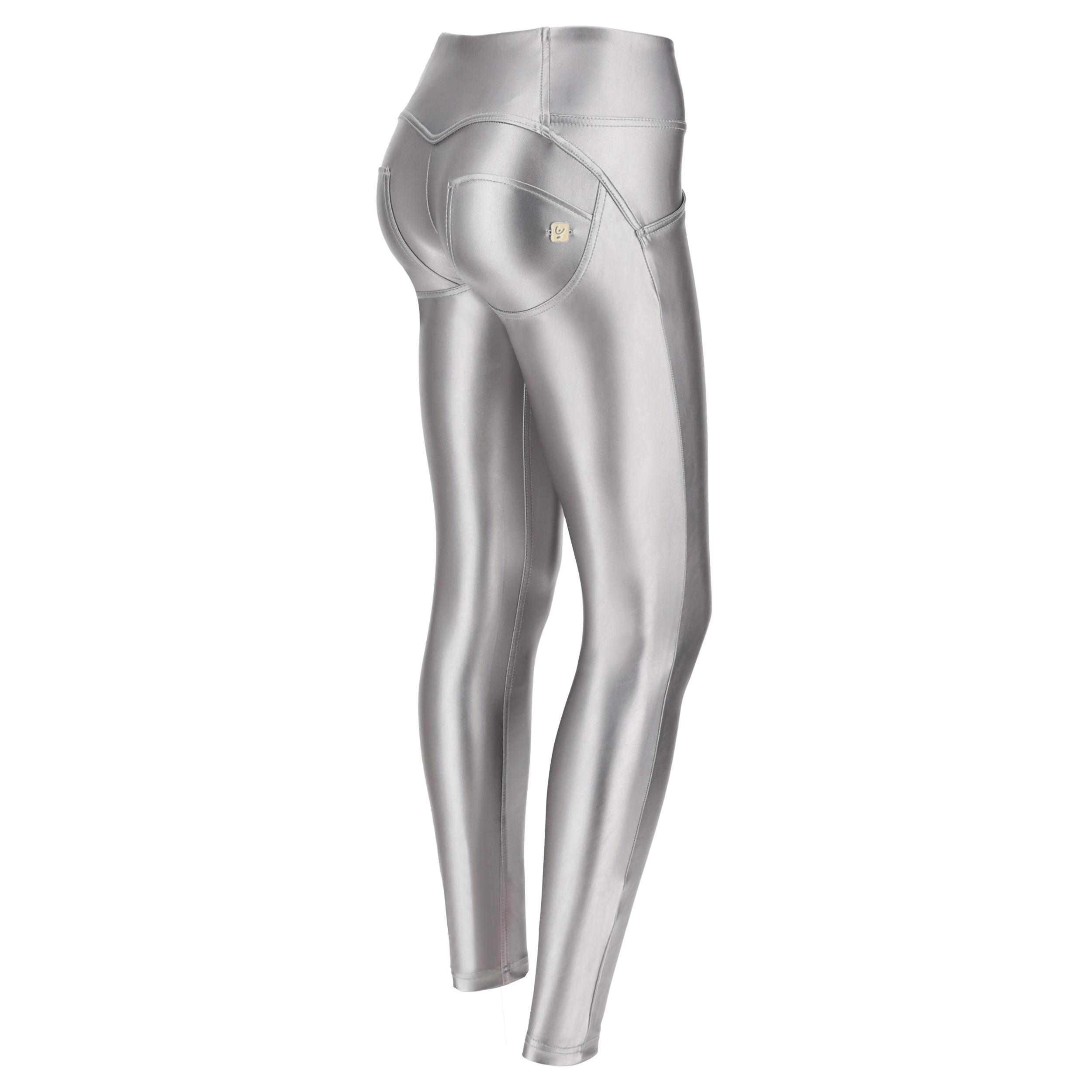 Pantaloni donna WR.UP® skinny in similpelle metallizata opaca