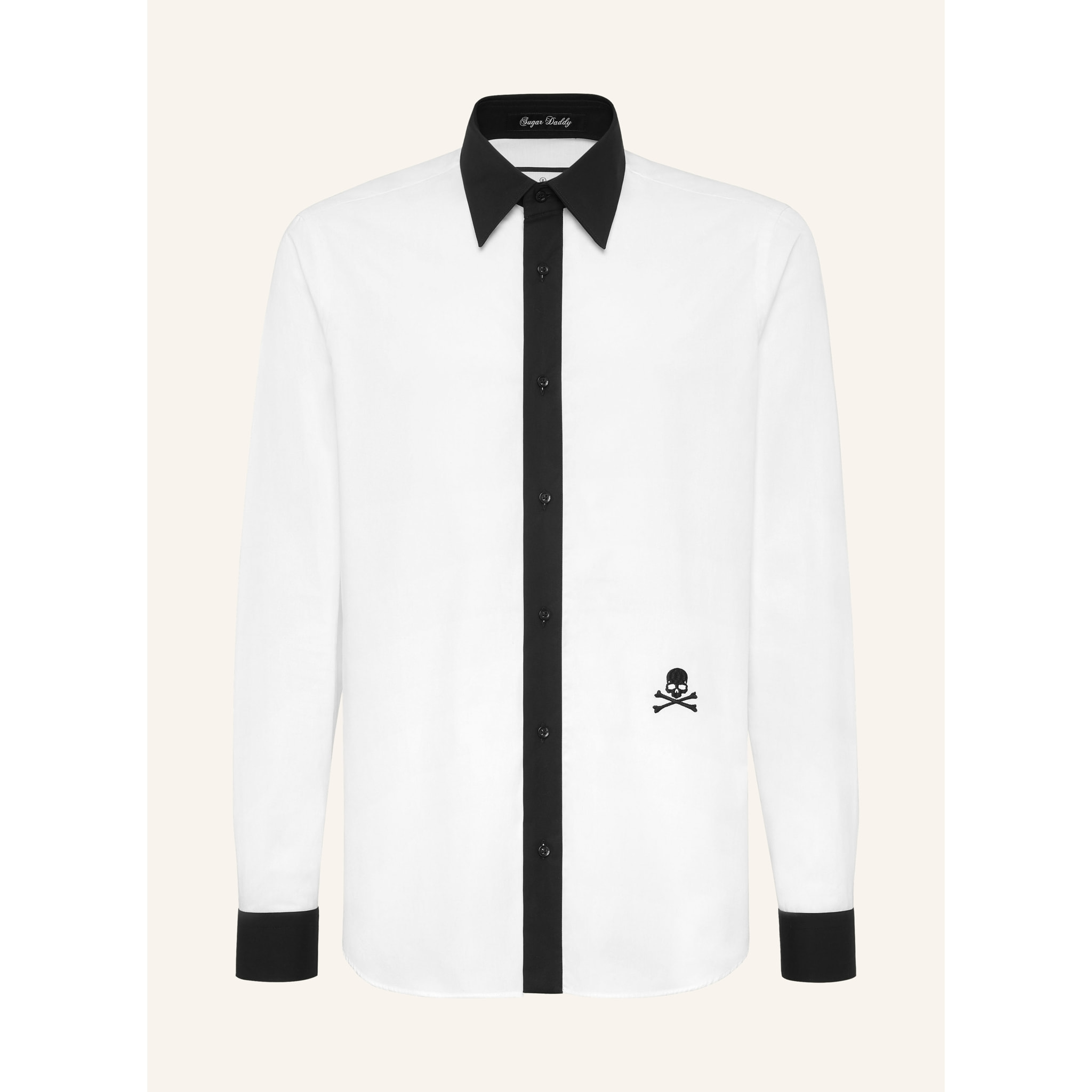 PHILIPP PLEIN Shirt Sugar Daddy Cut LS SKULL