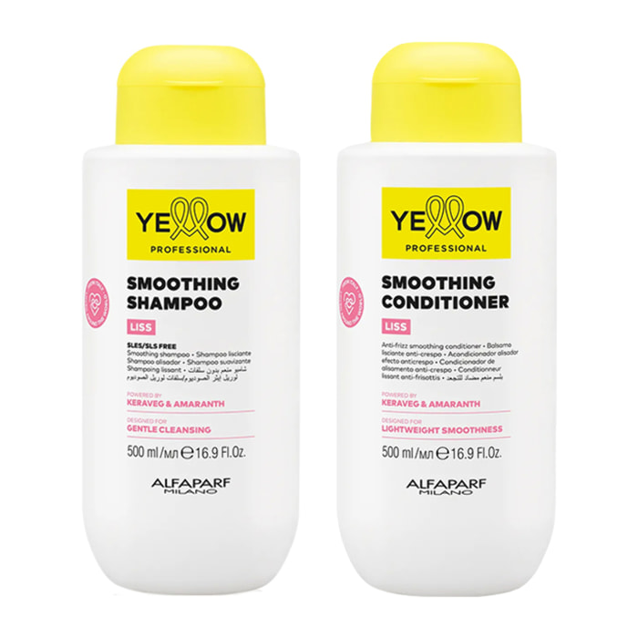 ALFAPARF Yellow Kit Liss Shampoo 500ml + Conditioner 500ml