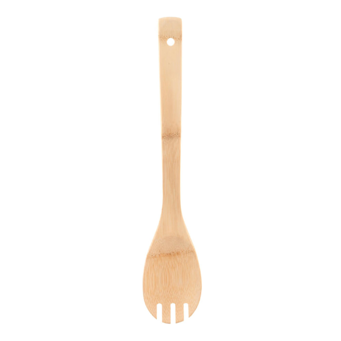 Tenedor de cocina 30x6 cm bambú, utensilio de cocina natural expert san ignacio