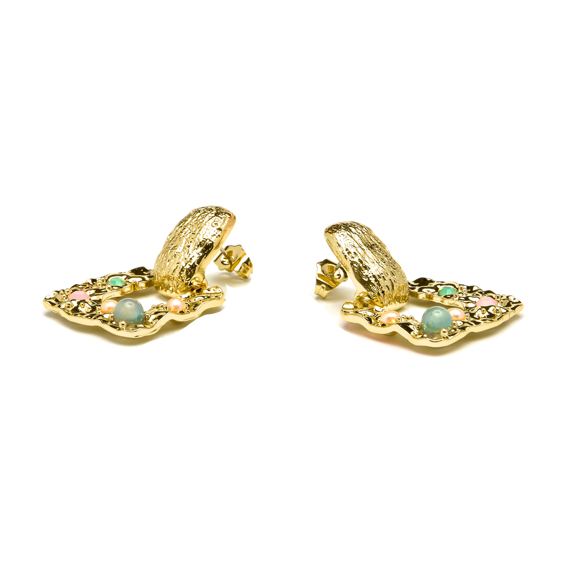 Pendientes acabado en oro amarillo de 18k