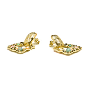 Pendientes acabado en oro amarillo de 18k