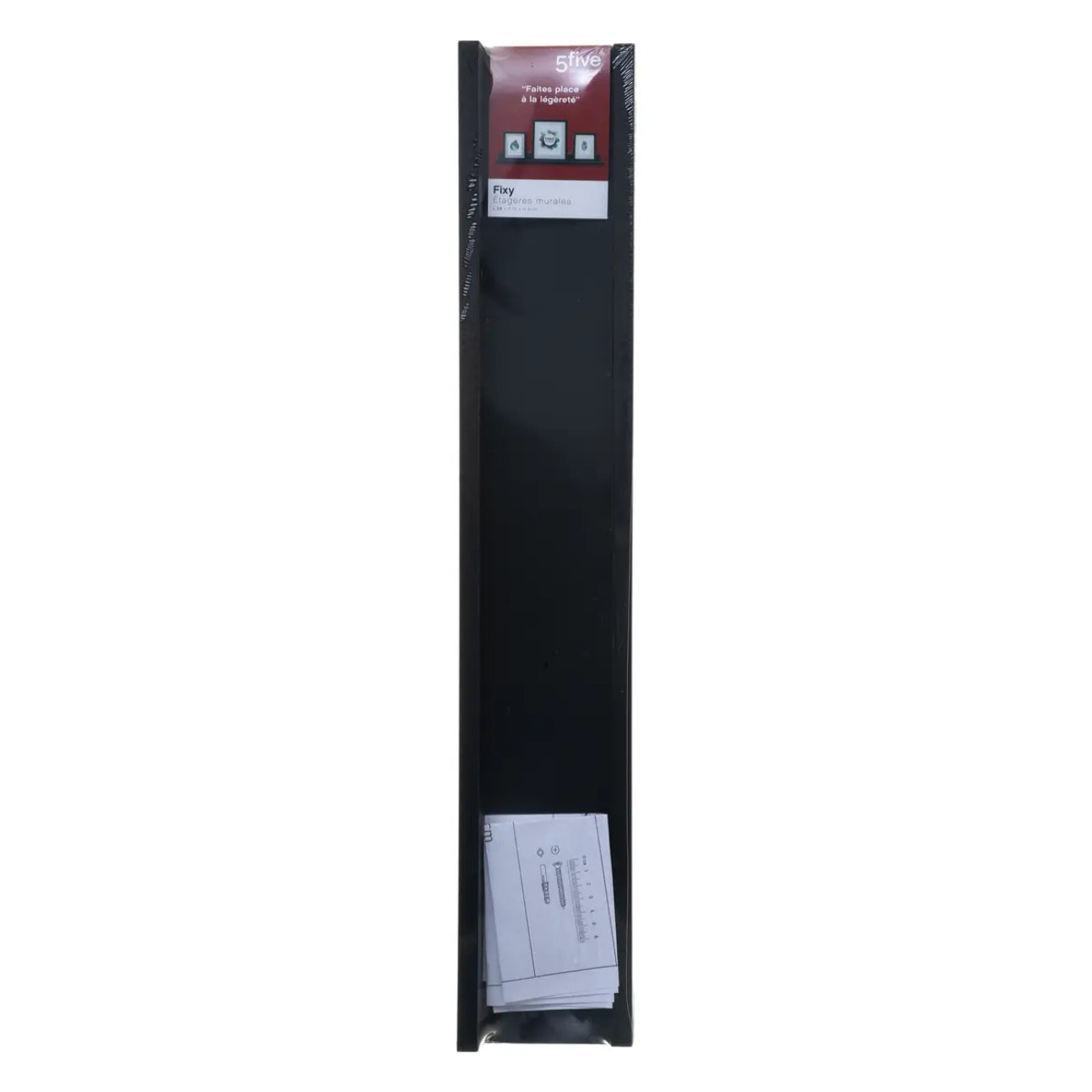 Étagère murale 58cm - Noir Fixy