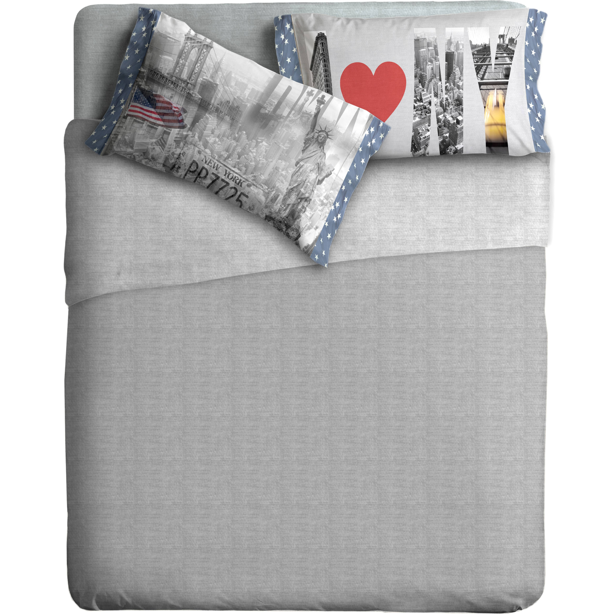 Completo letto fotografico Fine-Art IPERSAN Puro Cotone New York