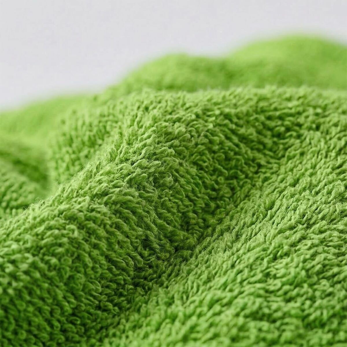Accappatoio in spugna di cotone - VERDE ACIDO