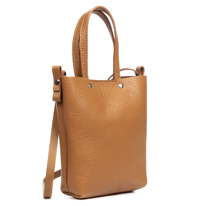 Italia Bolso bandolera Mujer.Piel auténtica Dollaro