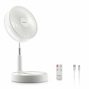 Ventilateur Rechargeable Pliable 3 en 1 Fandle InnovaGoods Ø7,7'' 7200 mAh