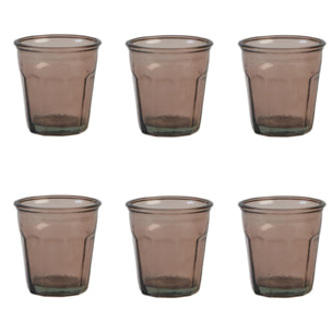 Set 6 bicchieri da acqua in vetro riciclato Lab 2.0