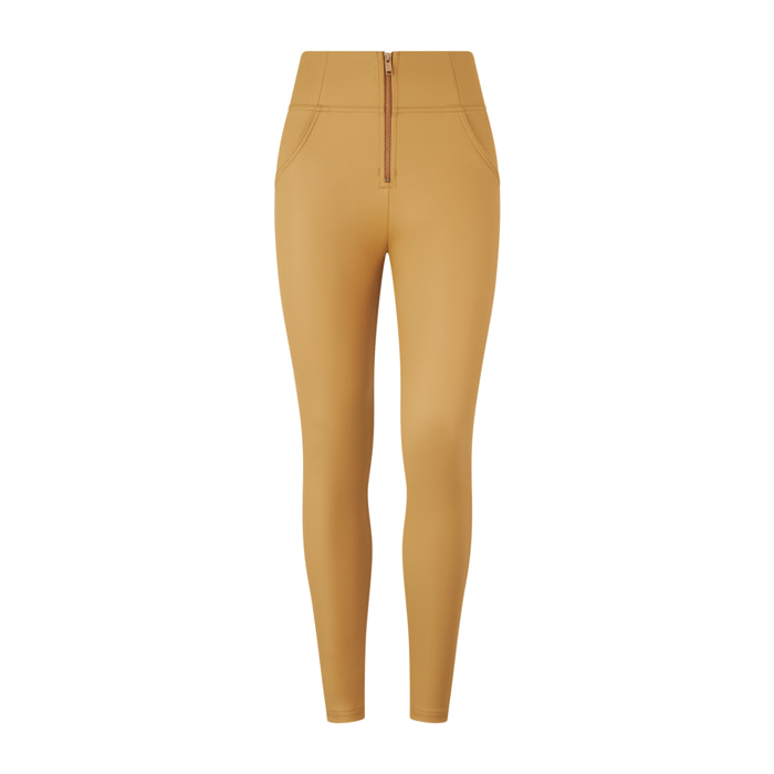 Pantaloni WR.UP® in similpelle con vita alta stile bustier