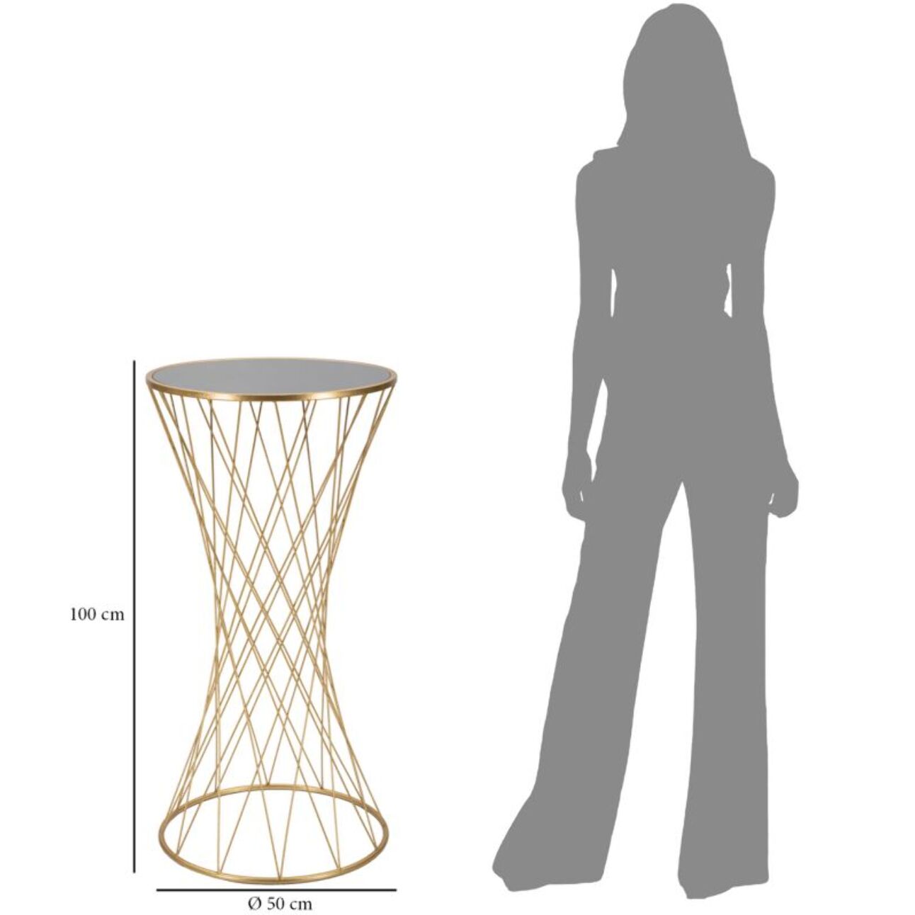 TAVOLINETTO TOWER CHARME 1921 DORATO