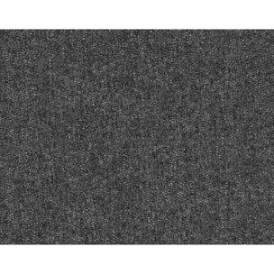 Bowie - canapé 3 places convertible coffre + coussin rond inclus en tissu texturé - Gris foncé