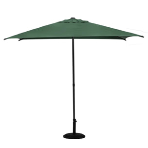 Parasol droit carré "Soya" vert olive D2,5x2,5m en acier