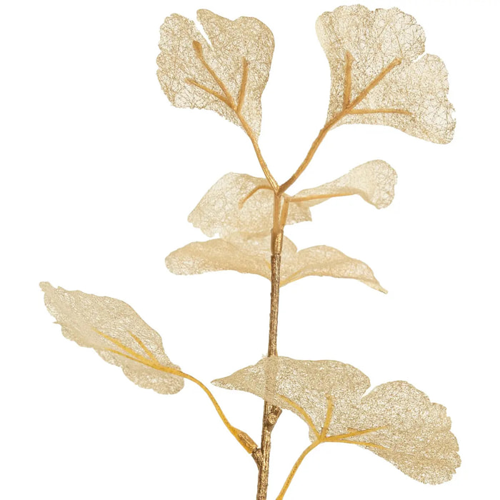 Branche Ginkgo doré 77cm