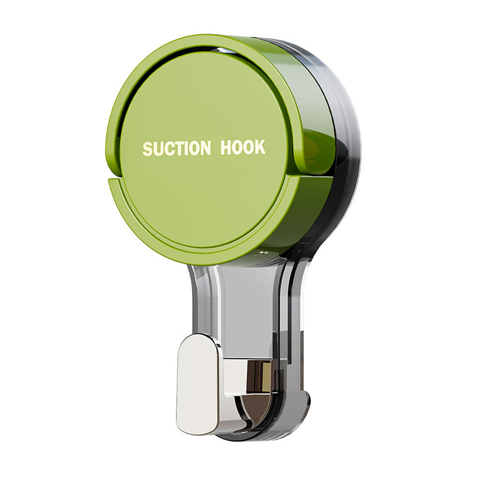 Gancho de pared al vacío con ventosa, soporte y percha impermeable reutilizable.