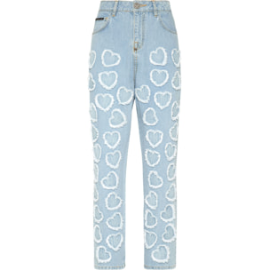 PHILIPP PLEIN Pantalones vaqueros Loose Fit HEART
