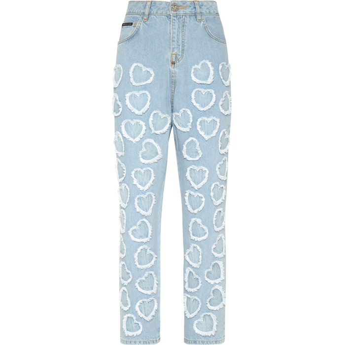PHILIPP PLEIN Pantalones vaqueros Loose Fit HEART