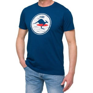 Camiseta de algodón 150 gr Hot Buttered Venice azul