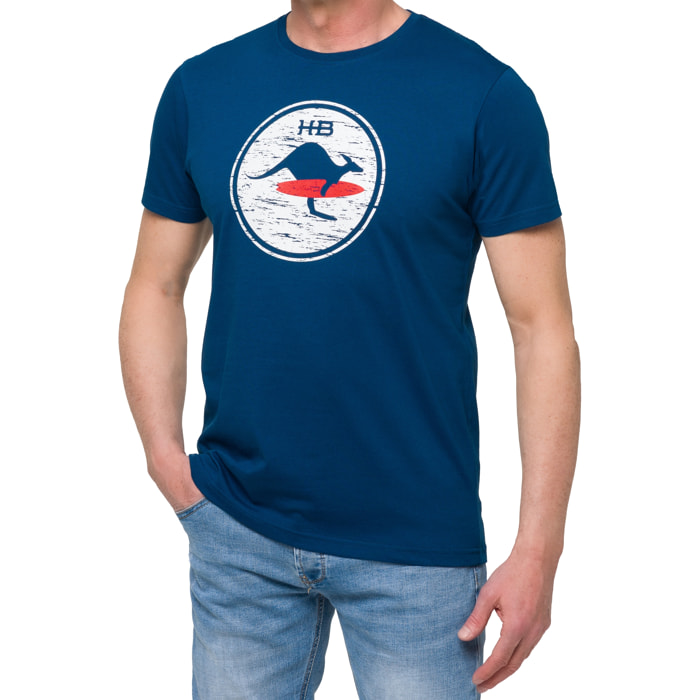 Camiseta de algodón 150 gr Hot Buttered Venice azul