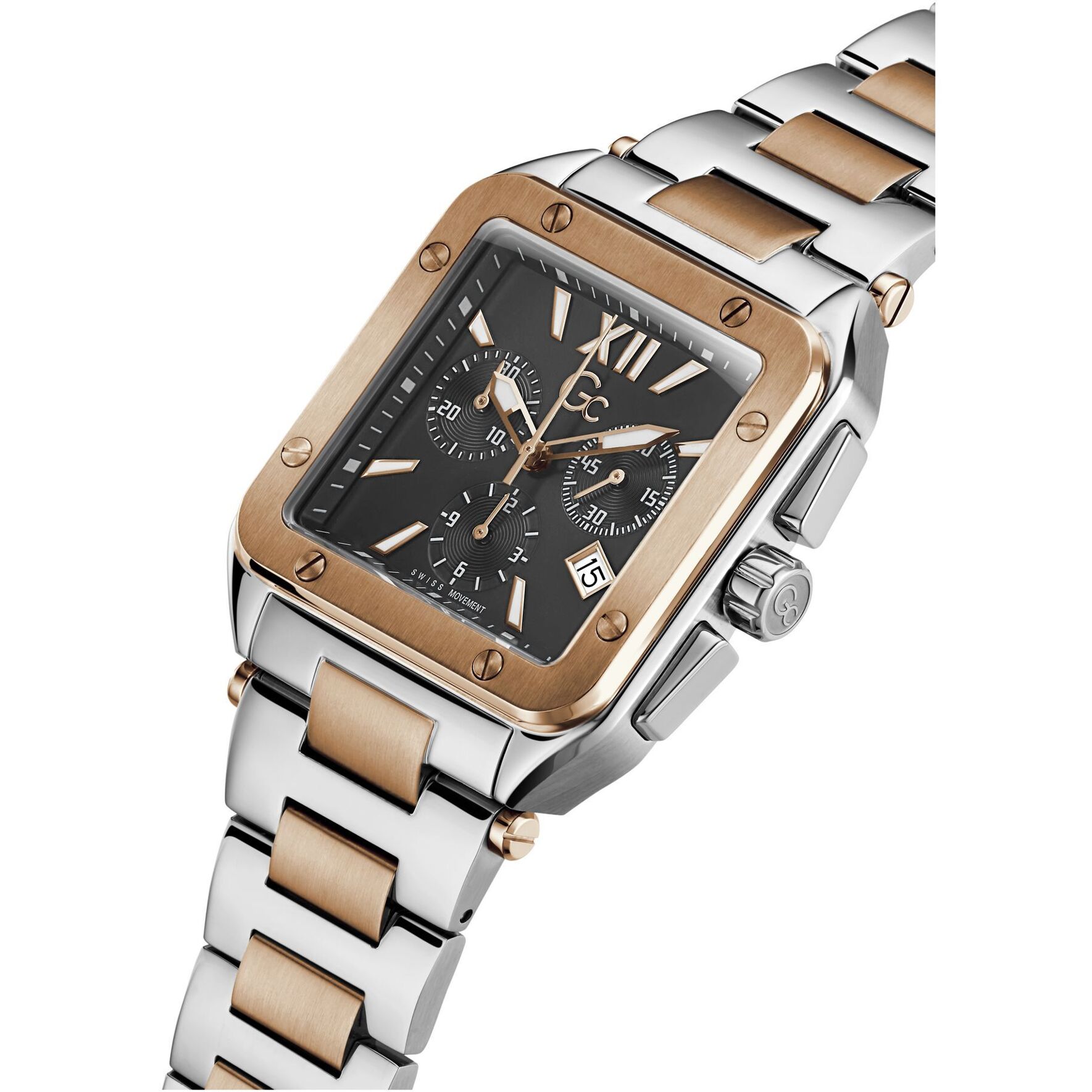 Gc Reloj Cronógrafo De Cuarzo Gc Couture Square Mens