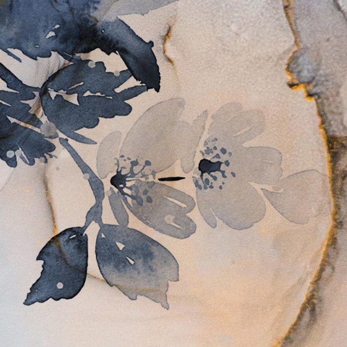 Papier peint panoramique Marble&Flowers Xl - Un décor mural de 8 lés (384x275cm), créé et fabriqué en France