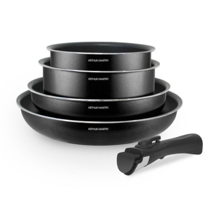 Batterie amovible 5 pièces Noire brillant