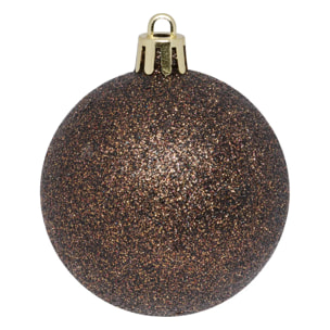 Lot de 25 boules D.6cm polystyrène recyclé bronze