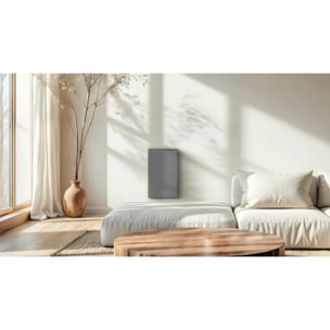 Radiateur Électrique Vertical LCD Céramique Gris Anthracite 1500W