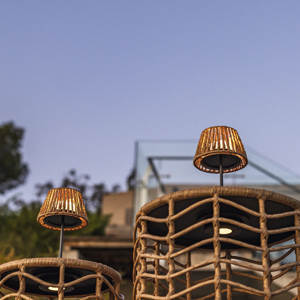 4 Lampes de table TWINS RAFFY H24CM