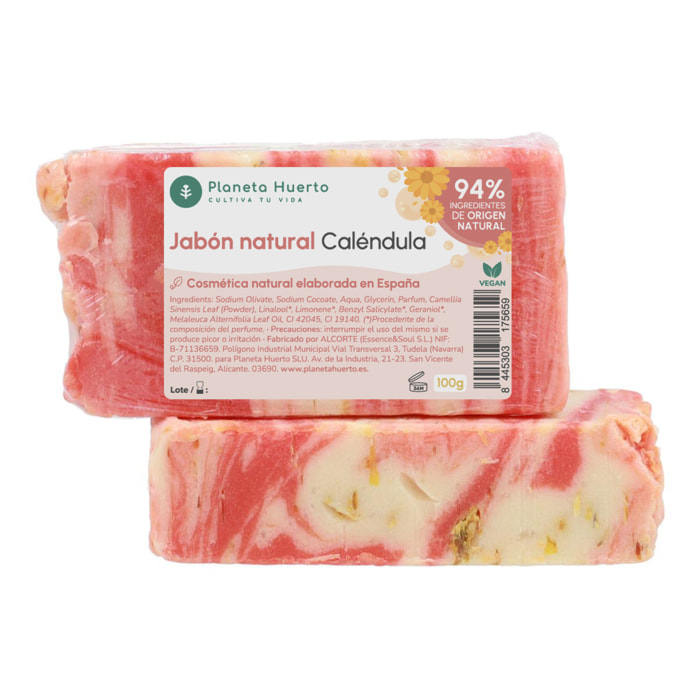 Jabón natural a base de aceite de oliva y caléndula 100 g