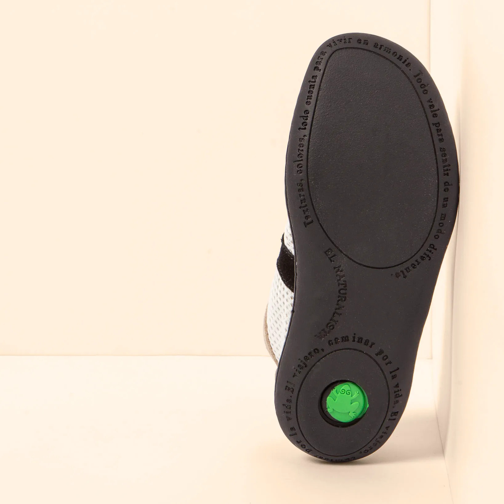 Zapatos N5293 MULTI MATERIAL WHITE-BLACK/ EL VIAJERO color White-black