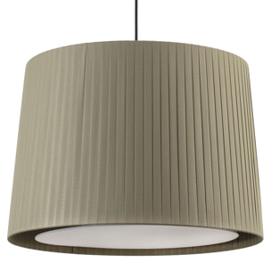 SAMBA Lampe suspension simple noir/enrubanné vert