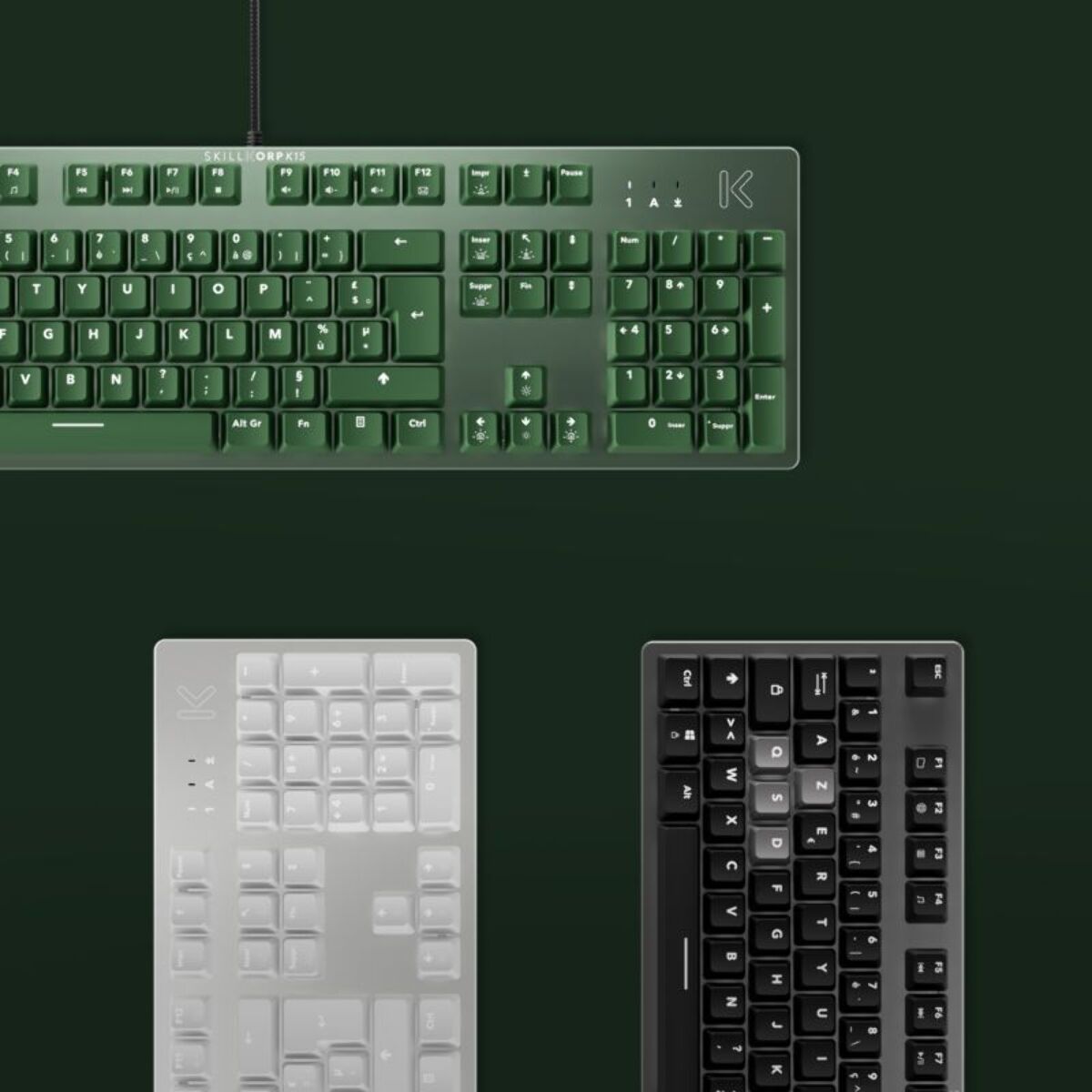 Clavier gamer SKILLKORP K15 VERT Progress